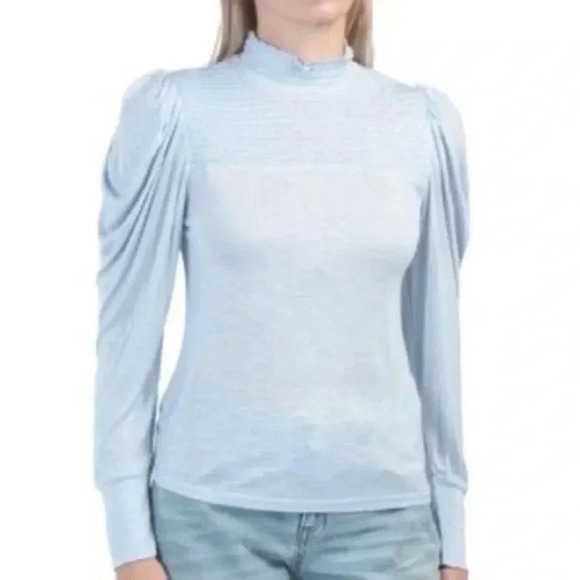 7 for all mankind smocked mock neck Medium - Picture 1 of 9